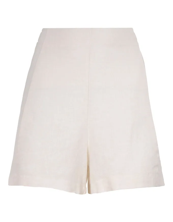 Arlo Linen Shorts Ivory