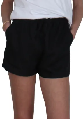 Athena Linen Short Black