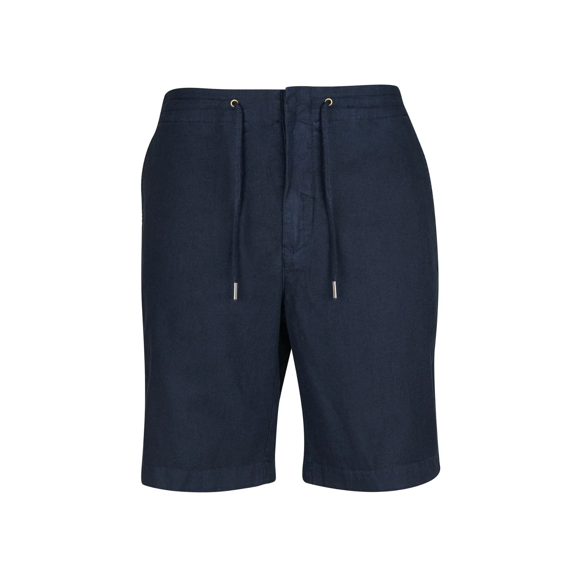 BARBOUR Linen Cotton Mix Shorts NAVY