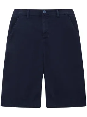 Blue Linen Bermuda Shorts (7-16)