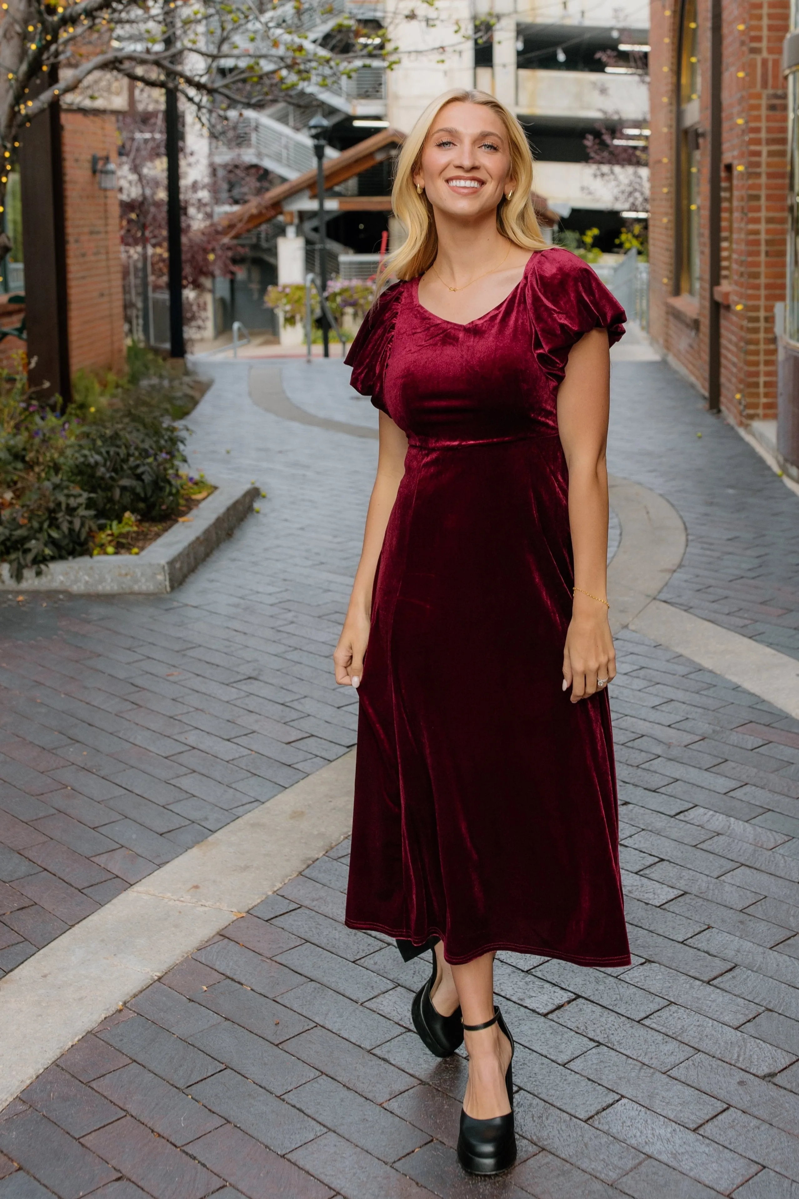 Brass & Roe Monaco Velvet Dress