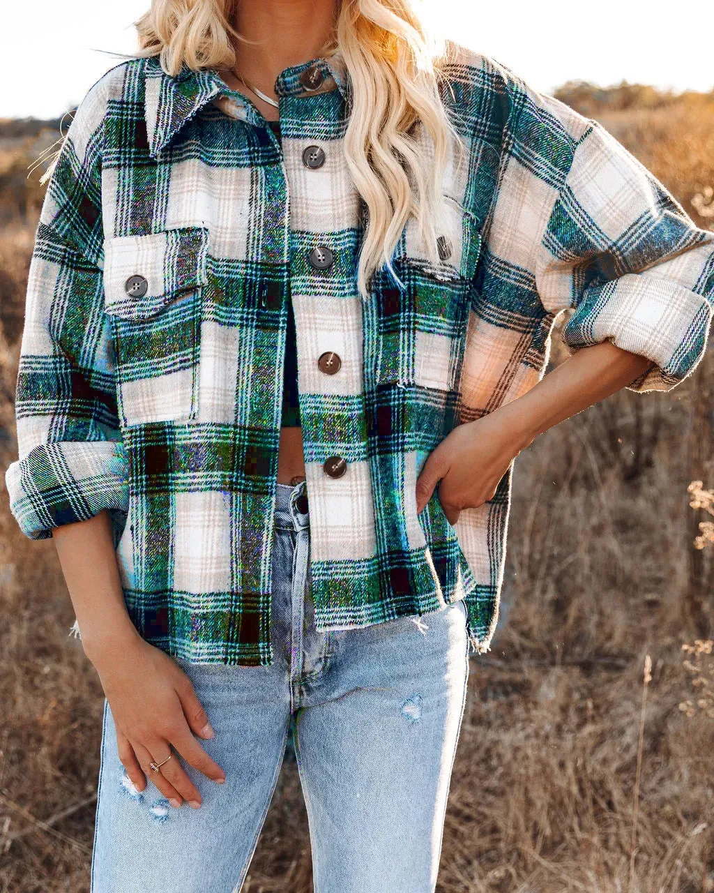 Classic Plaid Flannel Shacket for A True Country Look