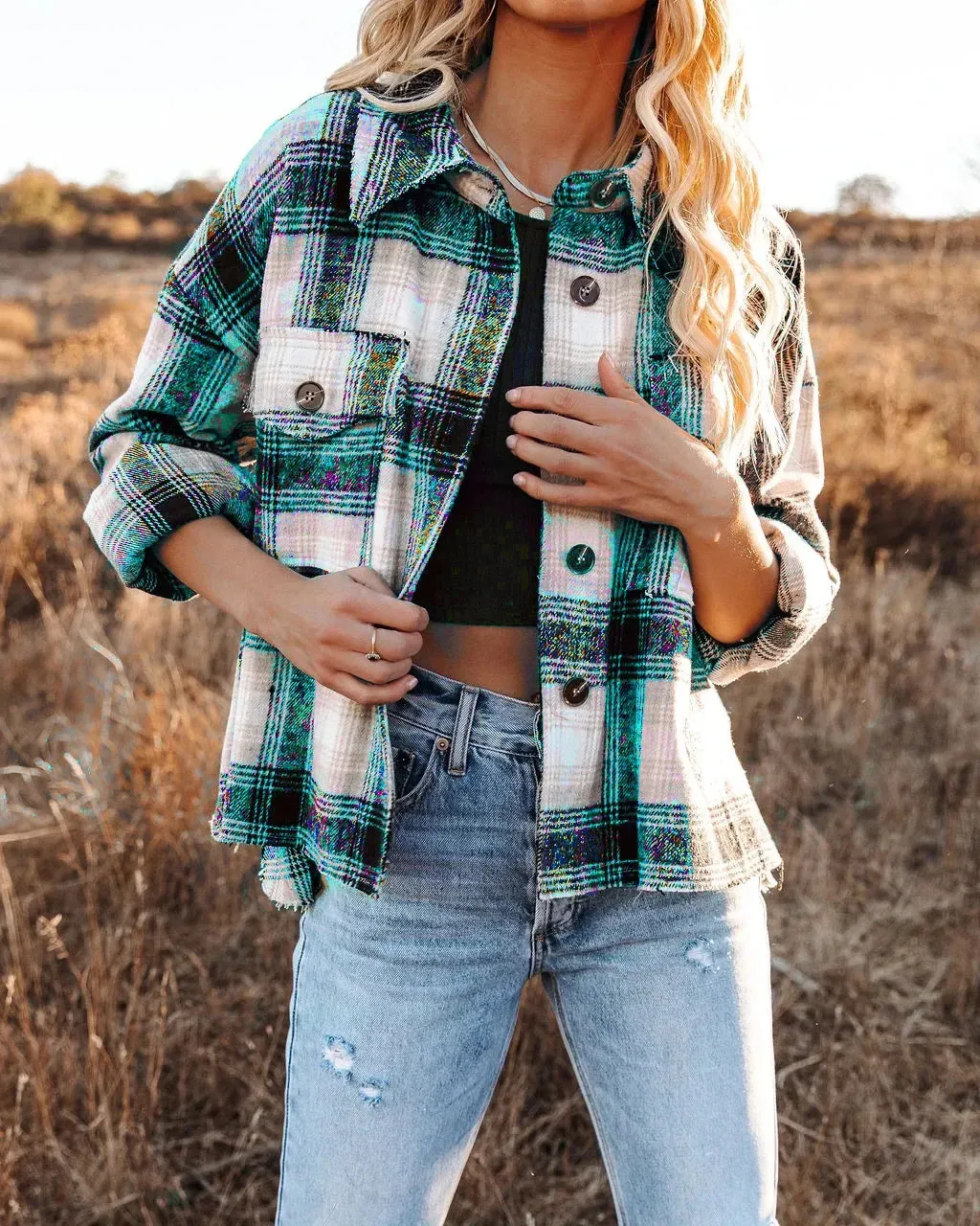 Classic Plaid Flannel Shacket for A True Country Look