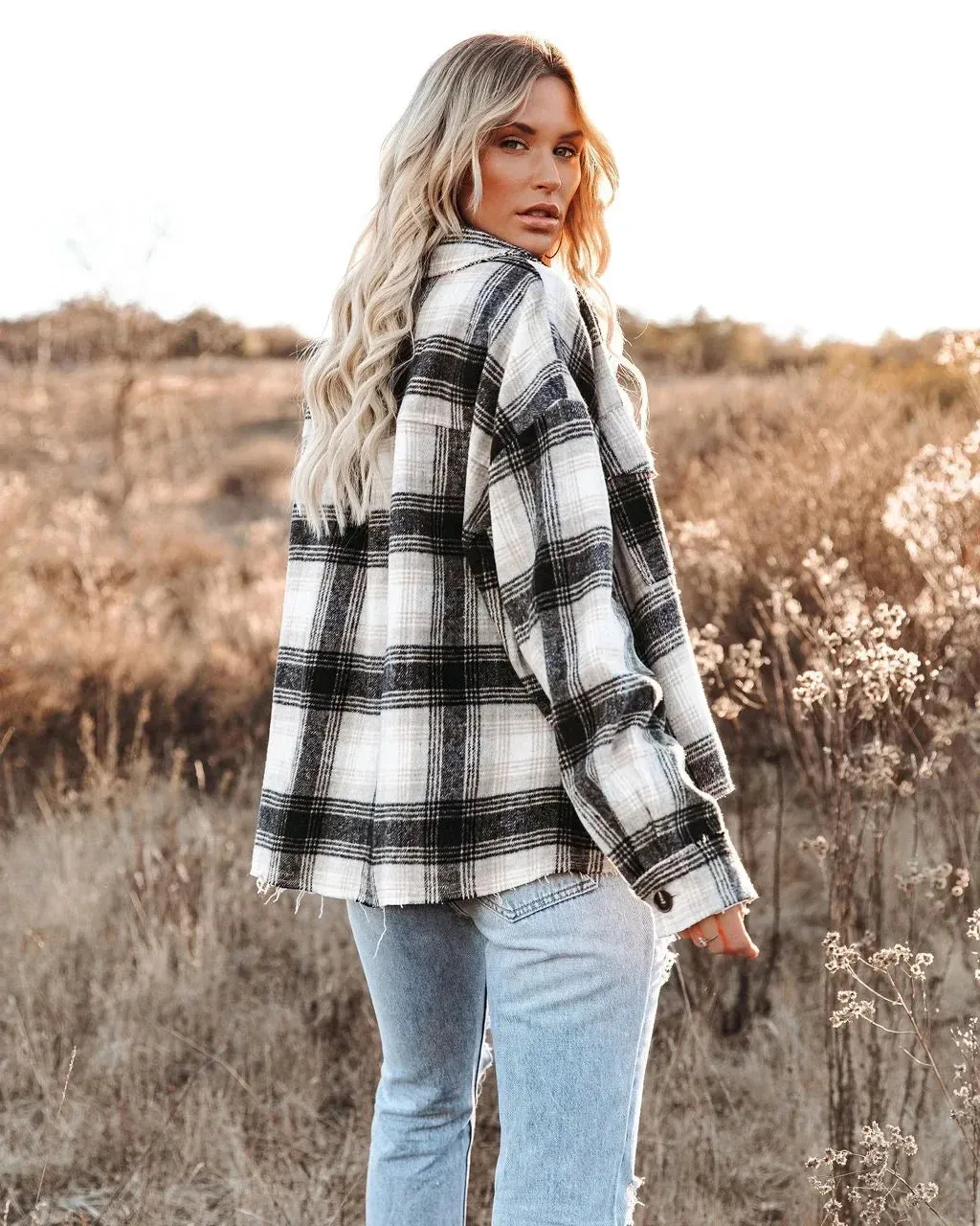 Classic Plaid Flannel Shacket for A True Country Look