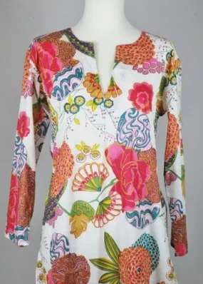 Dolma Cotton Tunic Floral Print