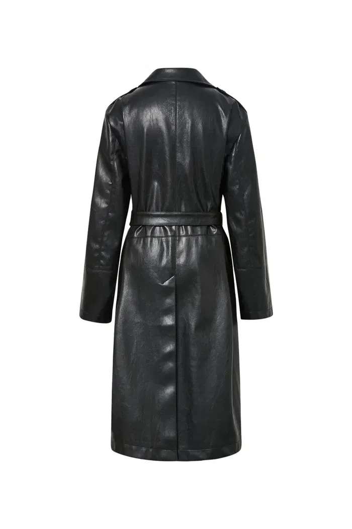 Excelsior Trench Coat in Vegan Leather