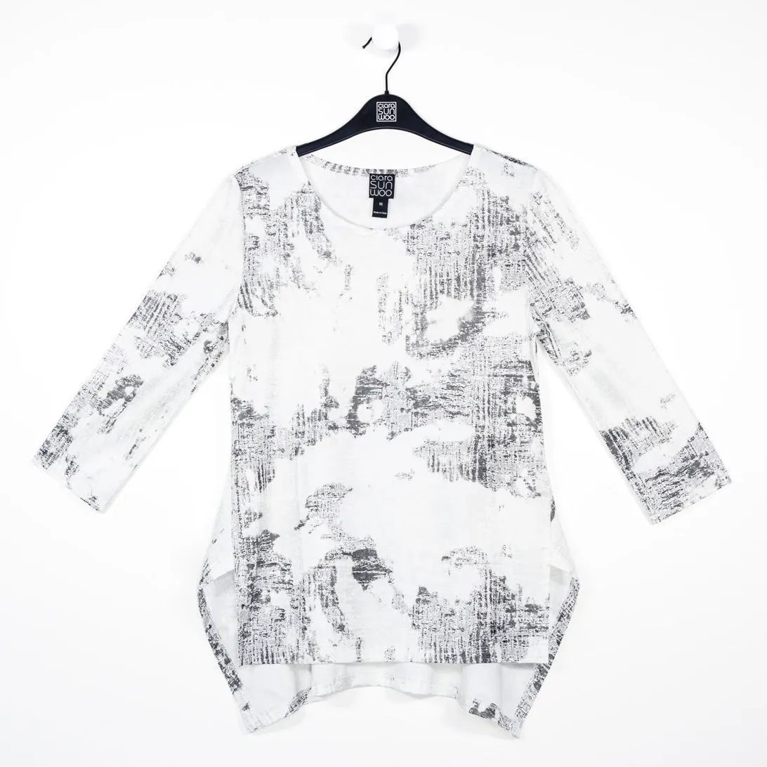 Foil Knit - Parachute Hem Tunic - Abstract Marble - Final Sale!