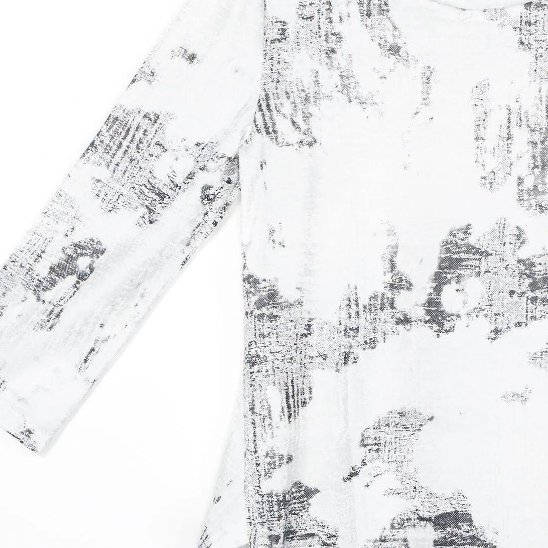 Foil Knit - Parachute Hem Tunic - Abstract Marble - Final Sale!