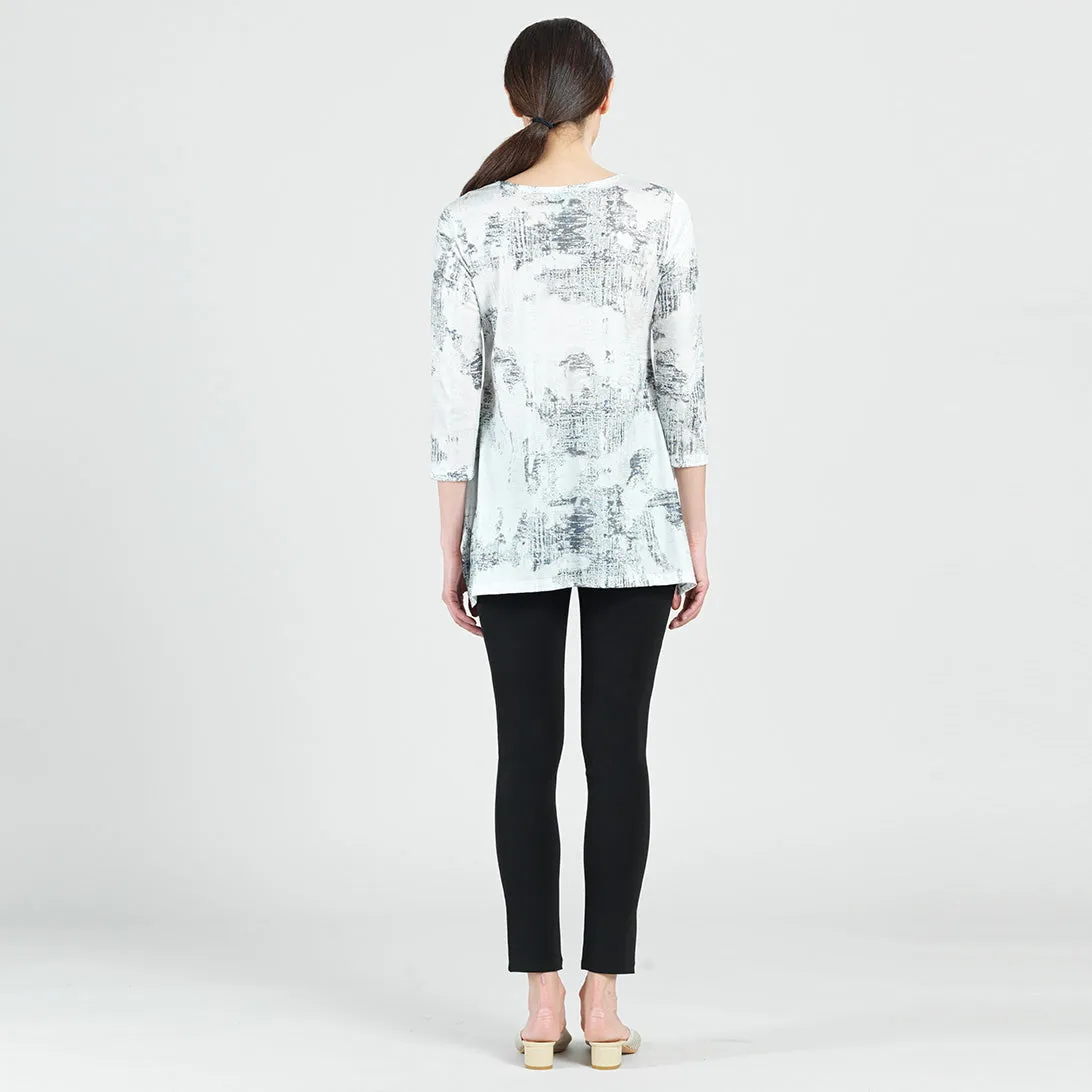 Foil Knit - Parachute Hem Tunic - Abstract Marble - Final Sale!