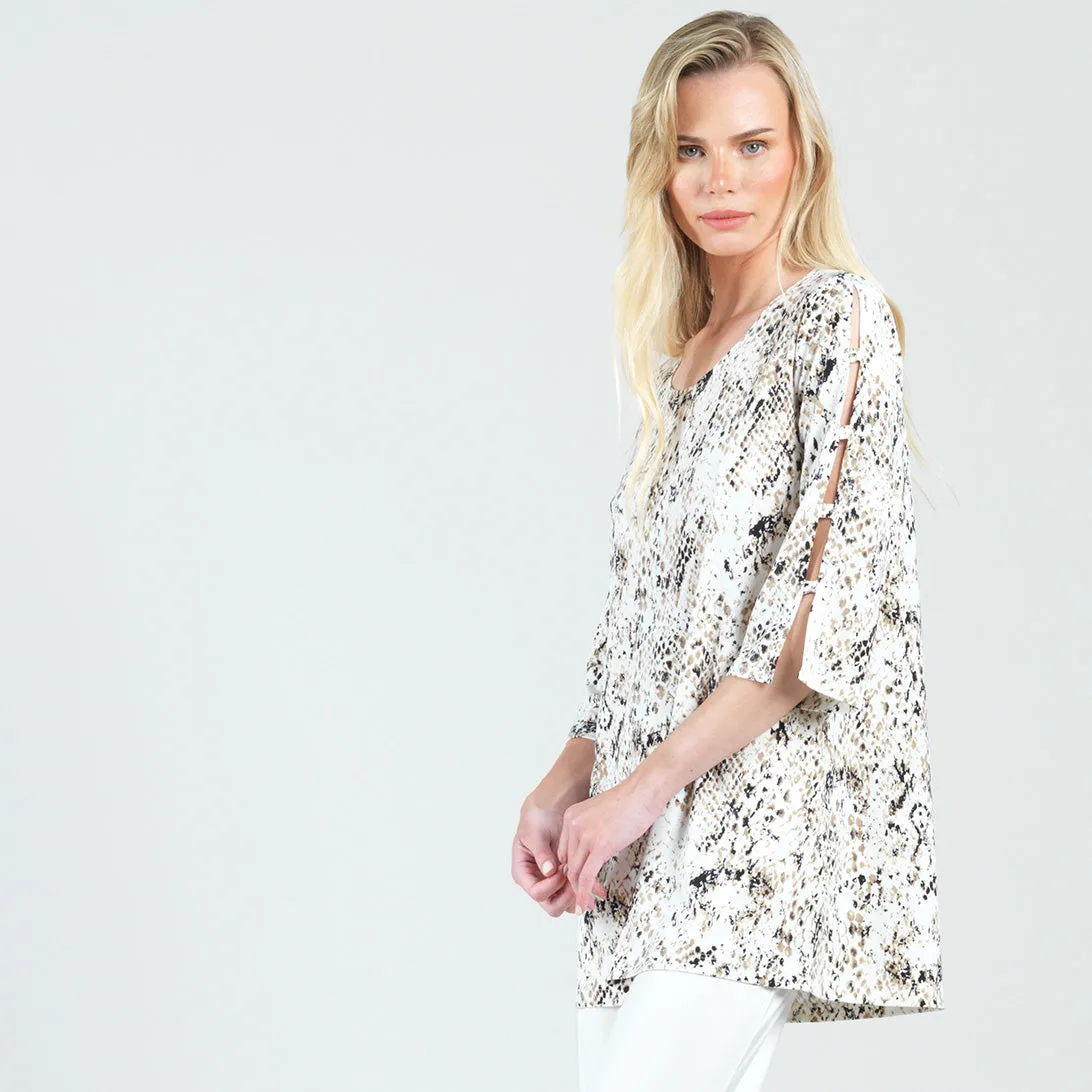 Ladder Sleeve Tunic - Python - Final Sale!