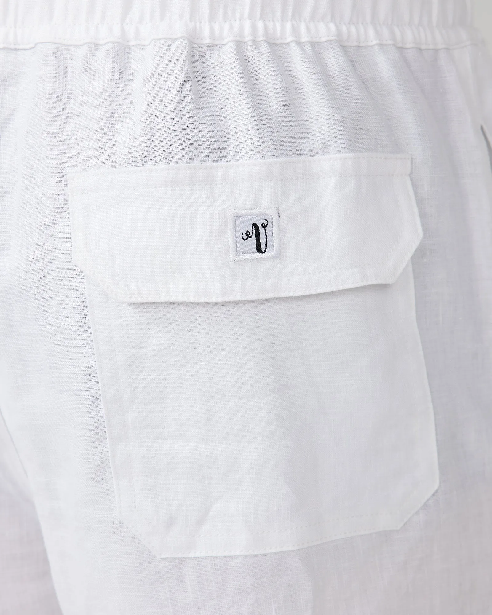 Linen Shorts White