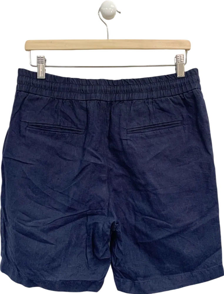 Orlebar Brown Navy Blue Linen Shorts W32