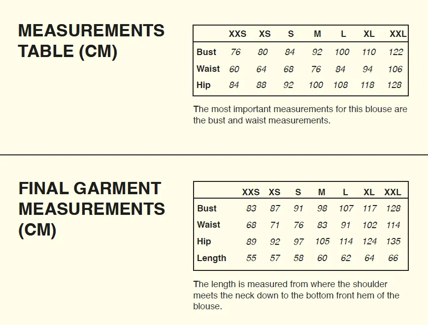 PDF Pattern - Silhouette Blouse x Trumpet sleeves | Puff and Pencil