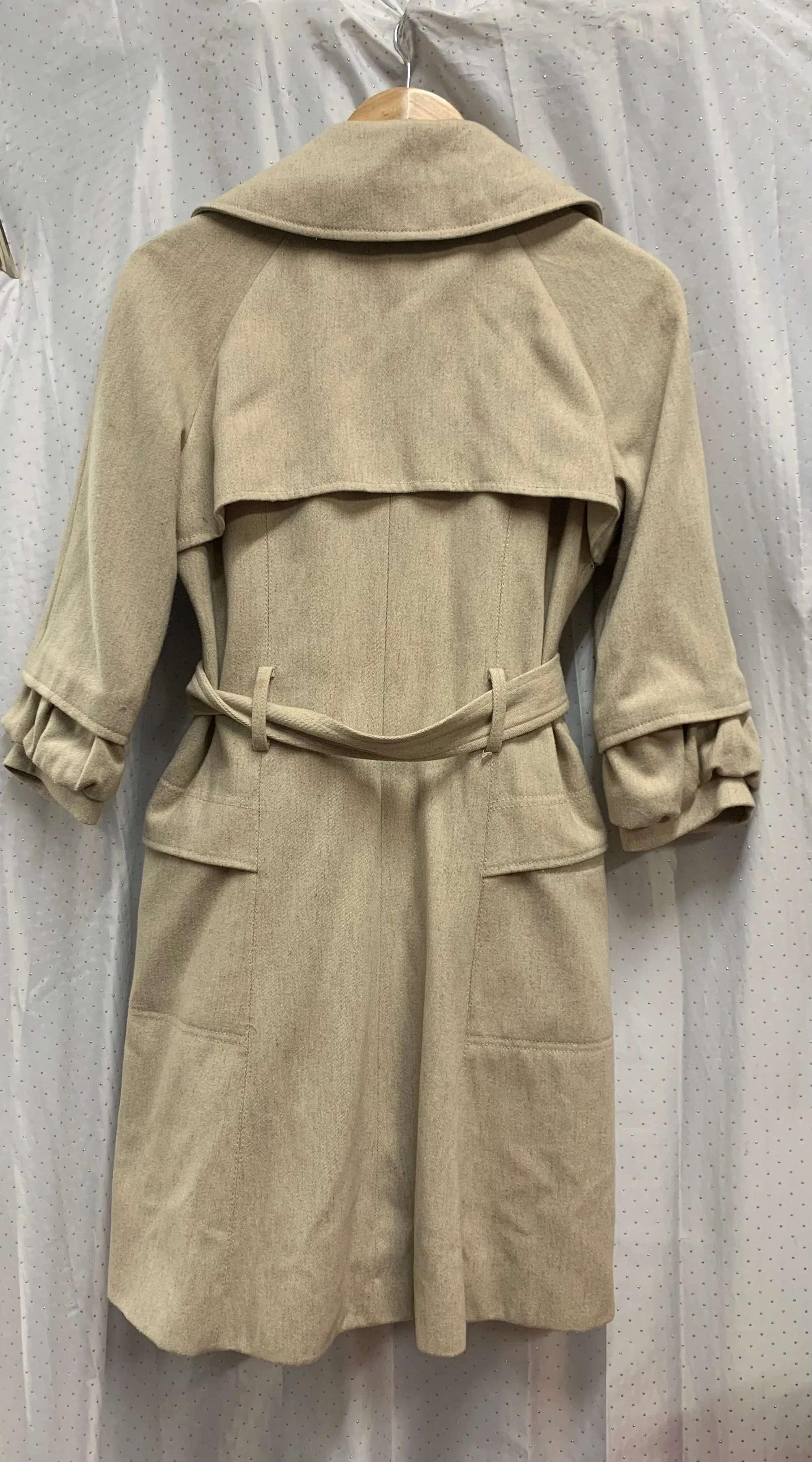 River Island Beige Size 12 Trench Style Coat