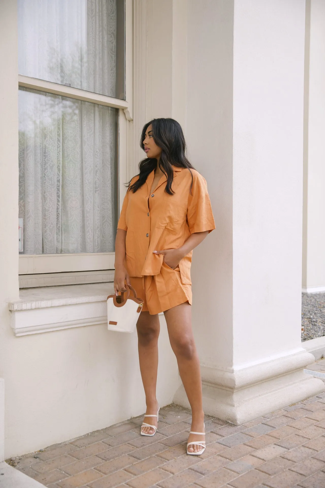 Sahara Orange Two Piece Set