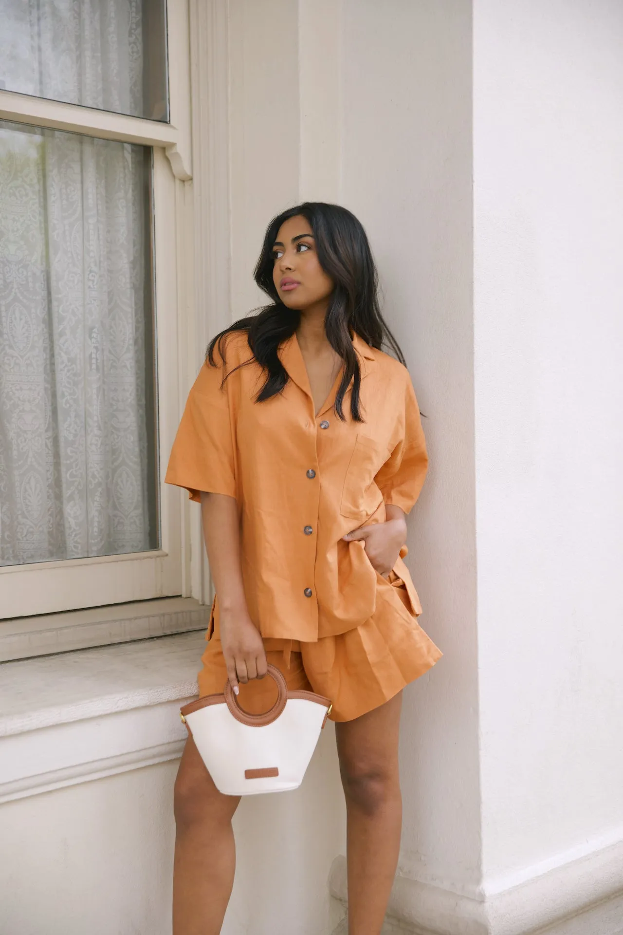 Sahara Orange Two Piece Set