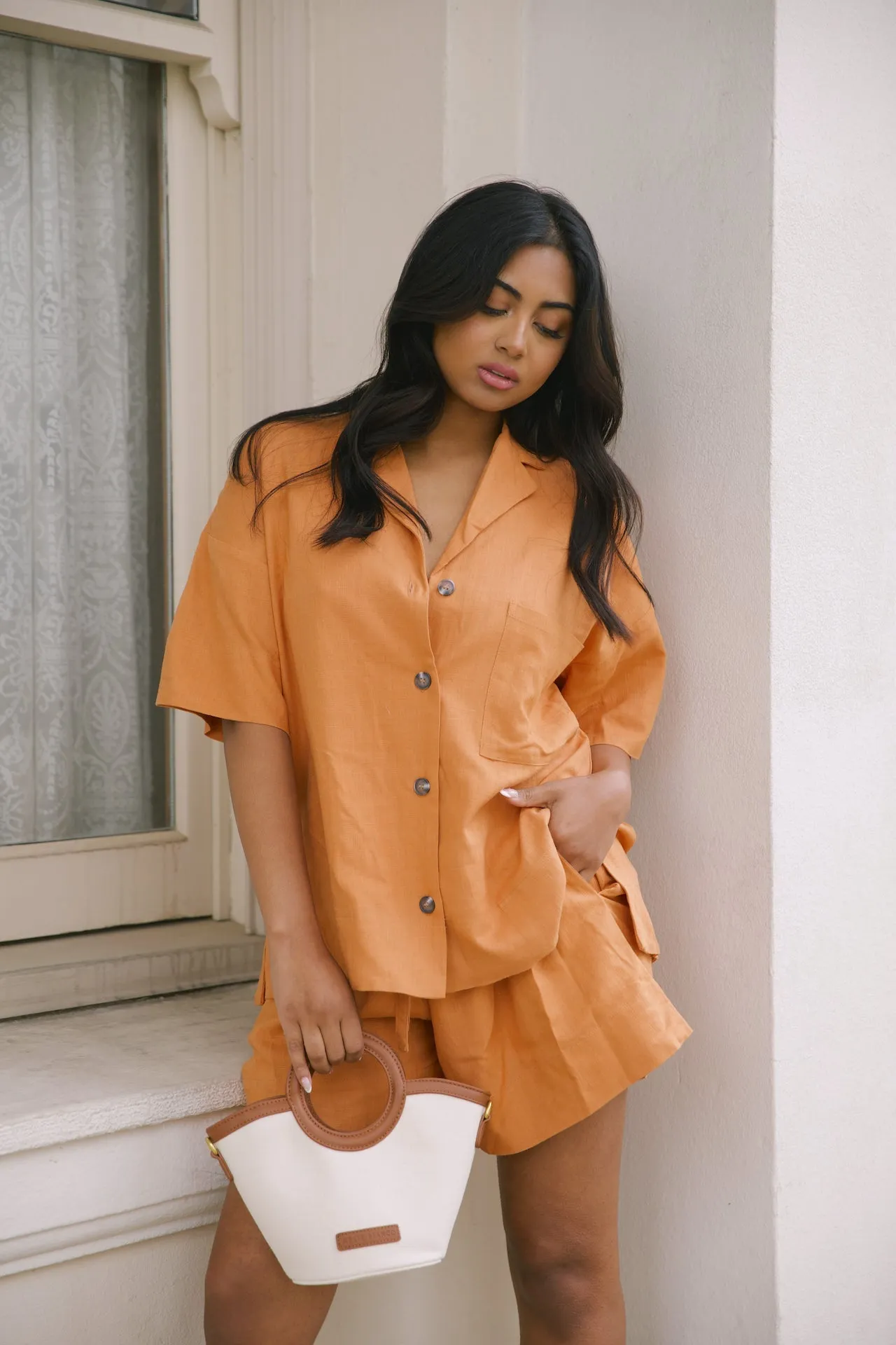 Sahara Orange Two Piece Set