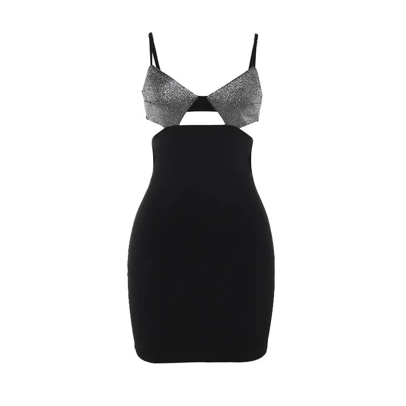 Sparkle Bust Bodycon Mini Dress – Perfect for Night Parties