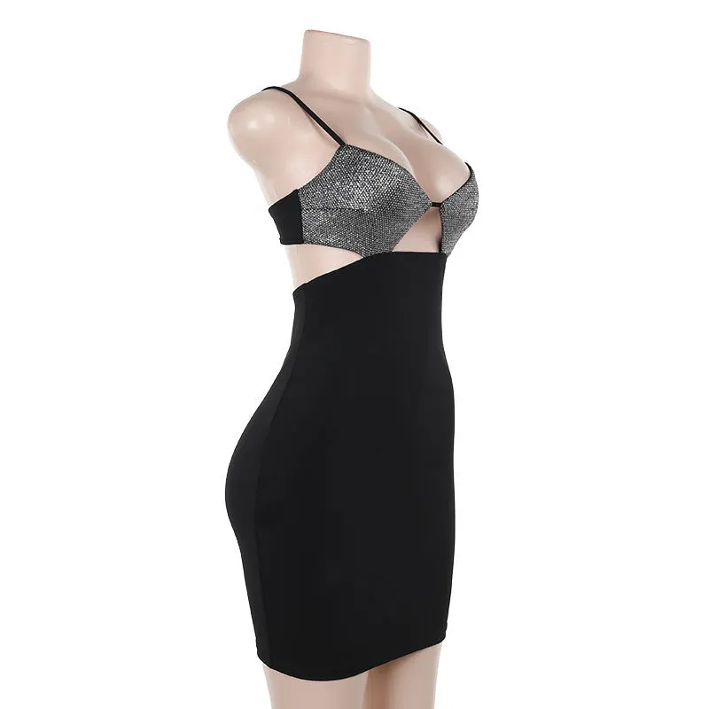 Sparkle Bust Bodycon Mini Dress – Perfect for Night Parties