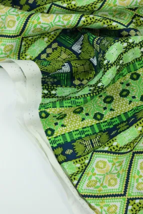 Summer In Sweden (Green) Rayon Challis