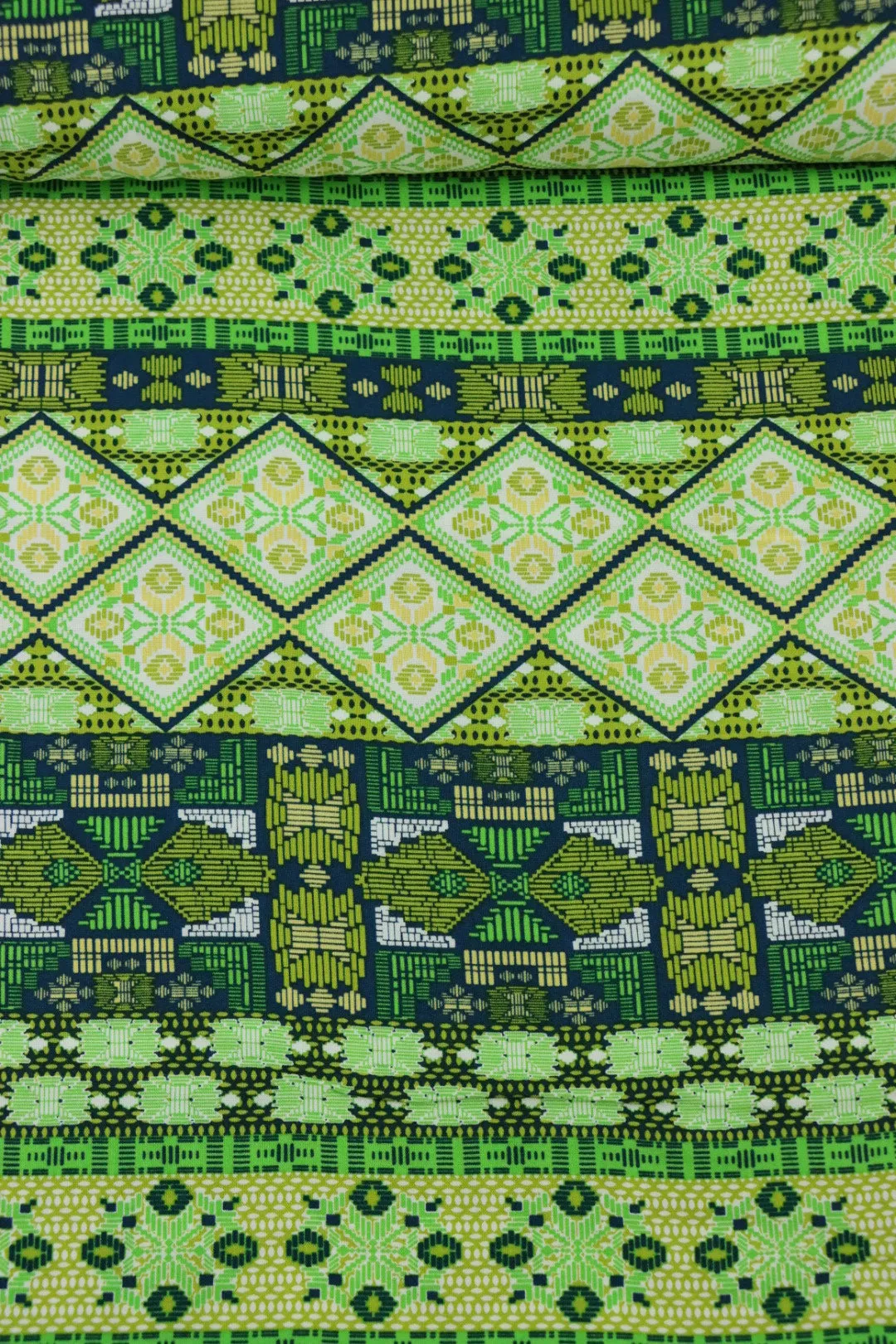 Summer In Sweden (Green) Rayon Challis