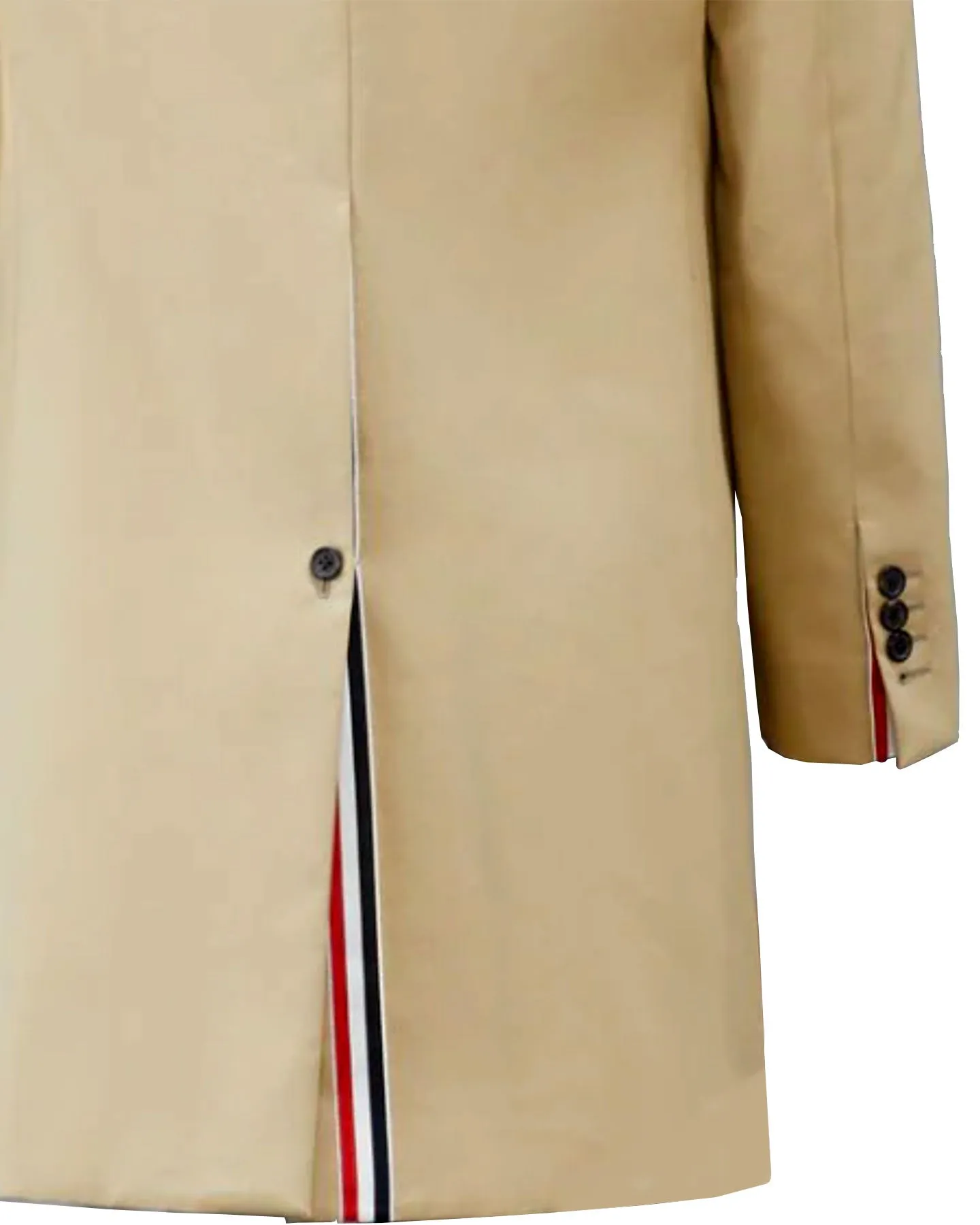 Thom Browne Overcoat Khaki MacKintosh Bal Collar Coat EU 50  - US 40 SALE