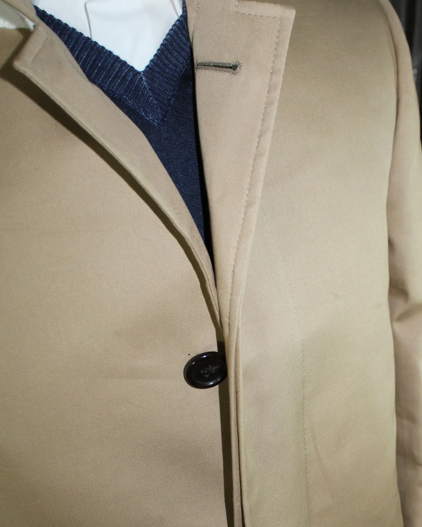 Thom Browne Overcoat Khaki MacKintosh Bal Collar Coat EU 50  - US 40 SALE