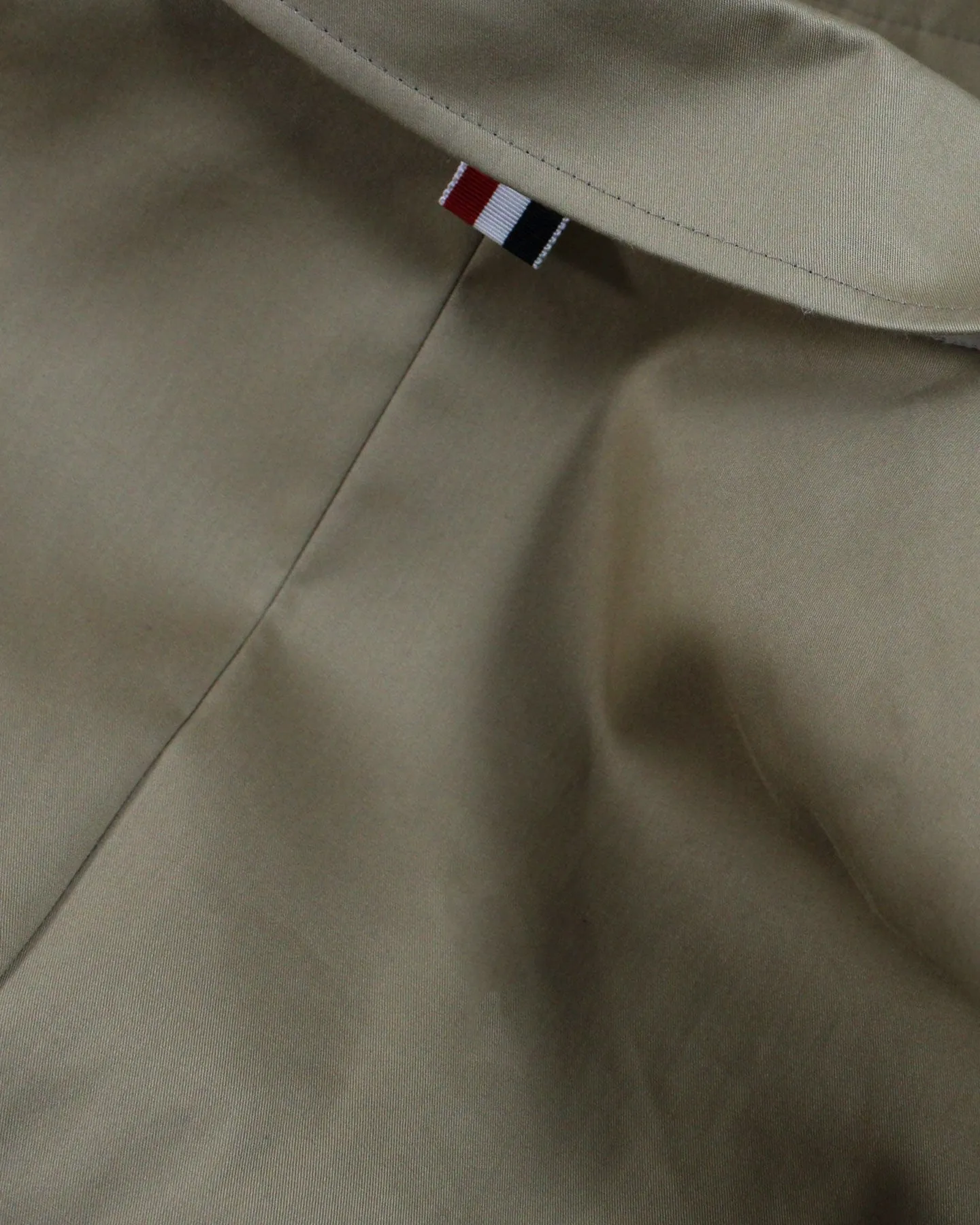 Thom Browne Overcoat Khaki MacKintosh Bal Collar Coat EU 50  - US 40 SALE