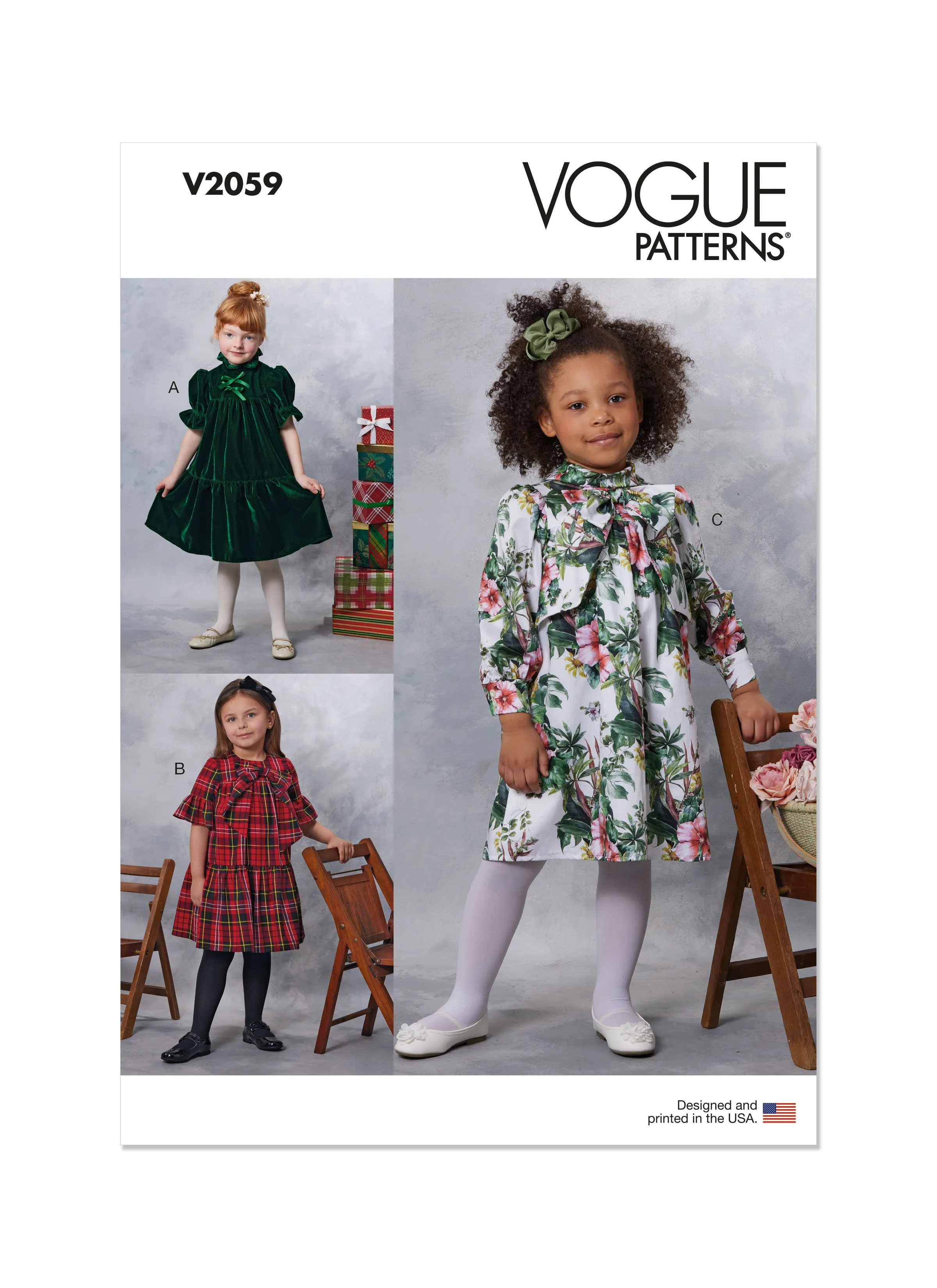 Vogue Sewing Pattern 2059 Children's Dresses